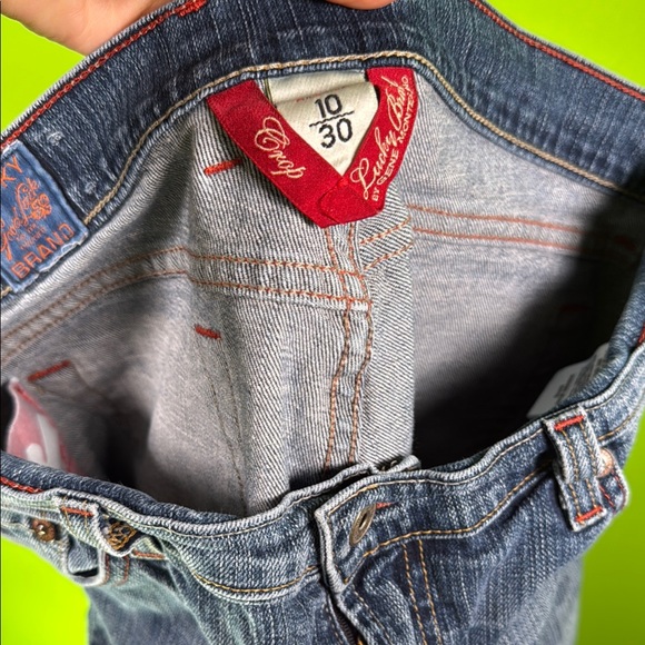 Lucky Brand by GENE MONTESANO Blue Ankle Cropped Jeans with Gradient Wash - Picture 2 of 11